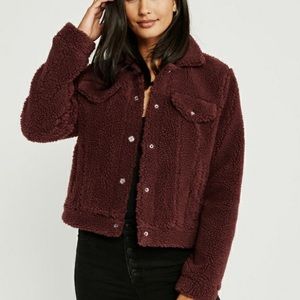 Faux Sherpa Trucker Jacket Size S